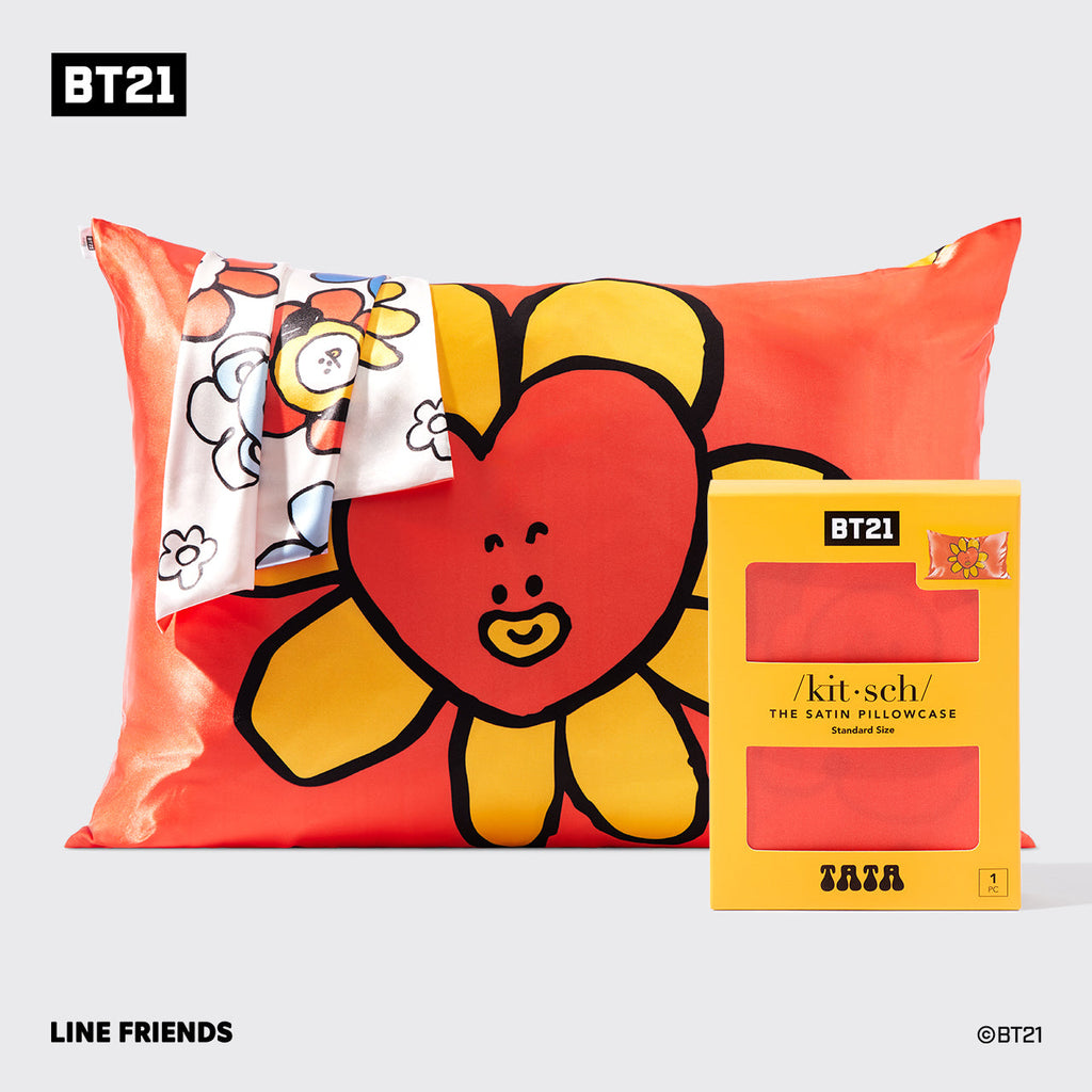 Kitsch x BT21 Satin Pillowcase in TATA - Curated Collection