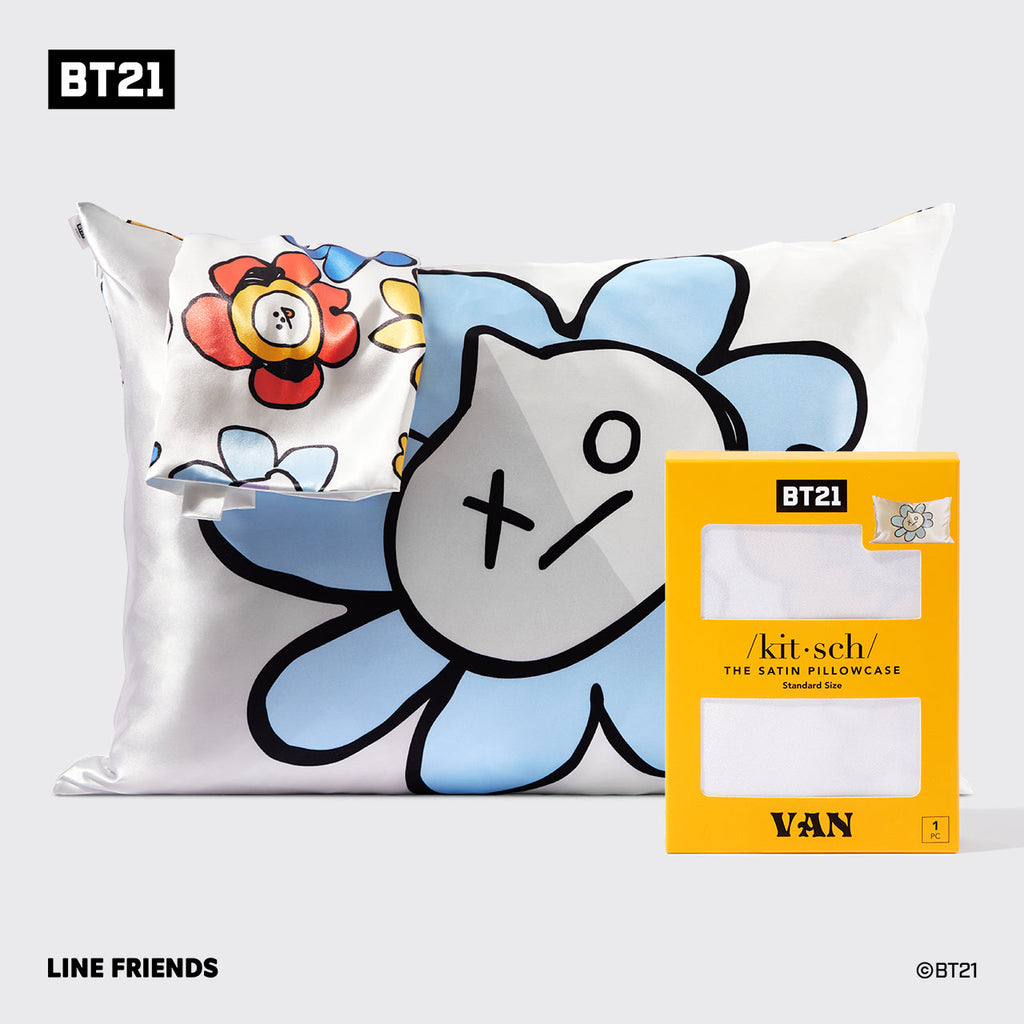 Kitsch x BT21 Satin Pillowcase in VAN - Signature Selection