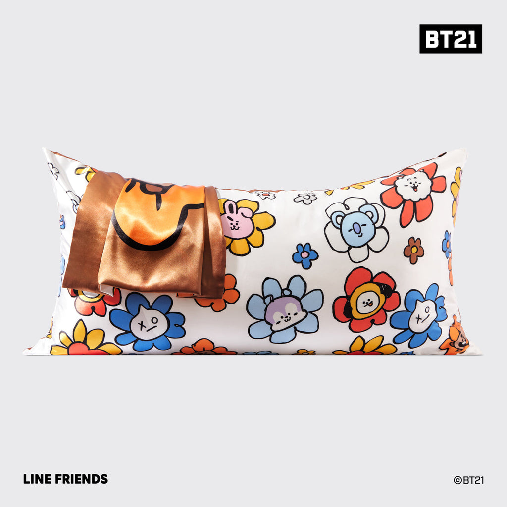 Kitsch x BT21 Satin Pillowcase in SHOOKY - King - Everyday Essentials