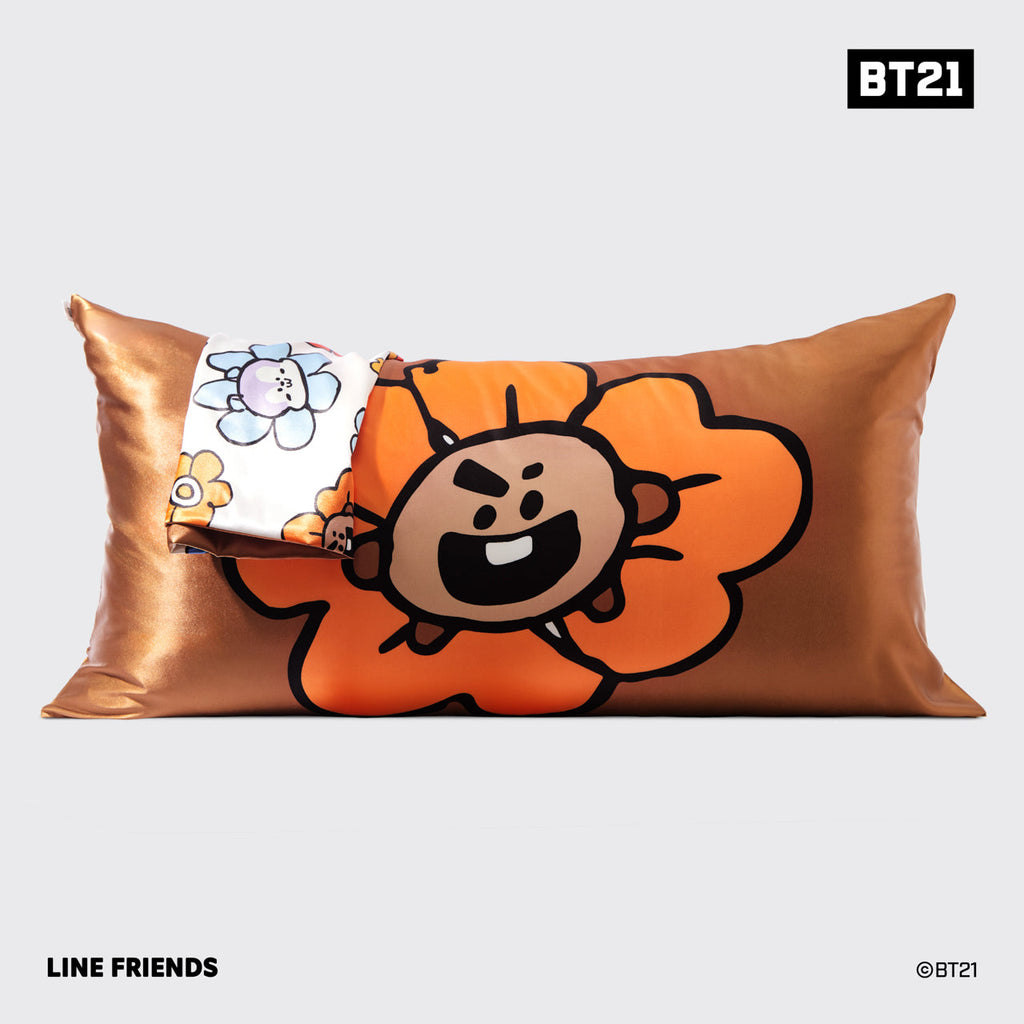 Kitsch x BT21 Satin Pillowcase in SHOOKY - King - Everyday Essentials