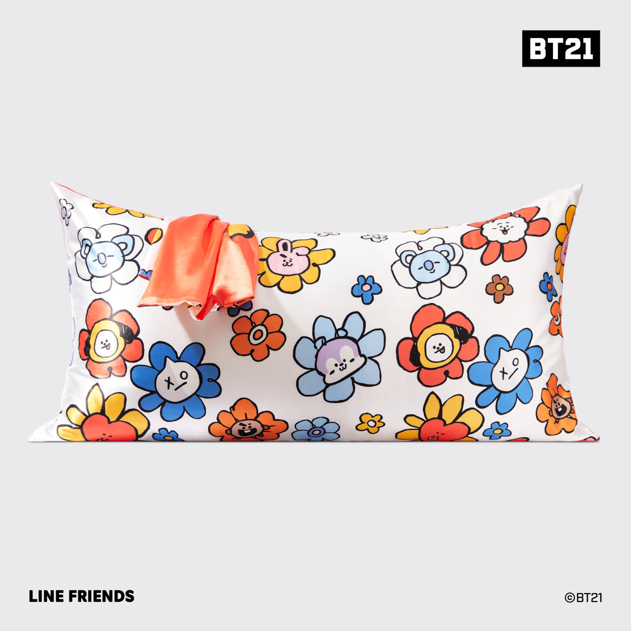 Kitsch x BT21 Satin Pillowcase in TATA - King - Everyday Essentials
