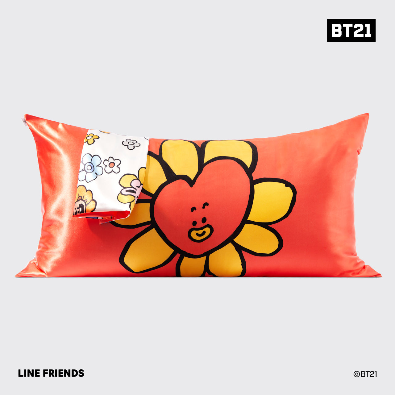 Kitsch x BT21 Satin Pillowcase in TATA - King - Everyday Essentials
