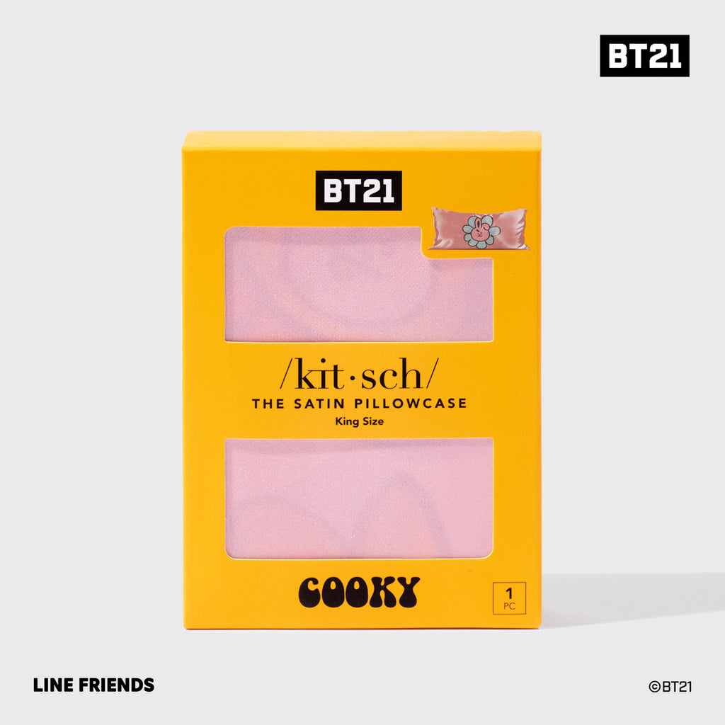 Kitsch x BT21 Satin Pillowcase in COOKY - King - Curated Collection