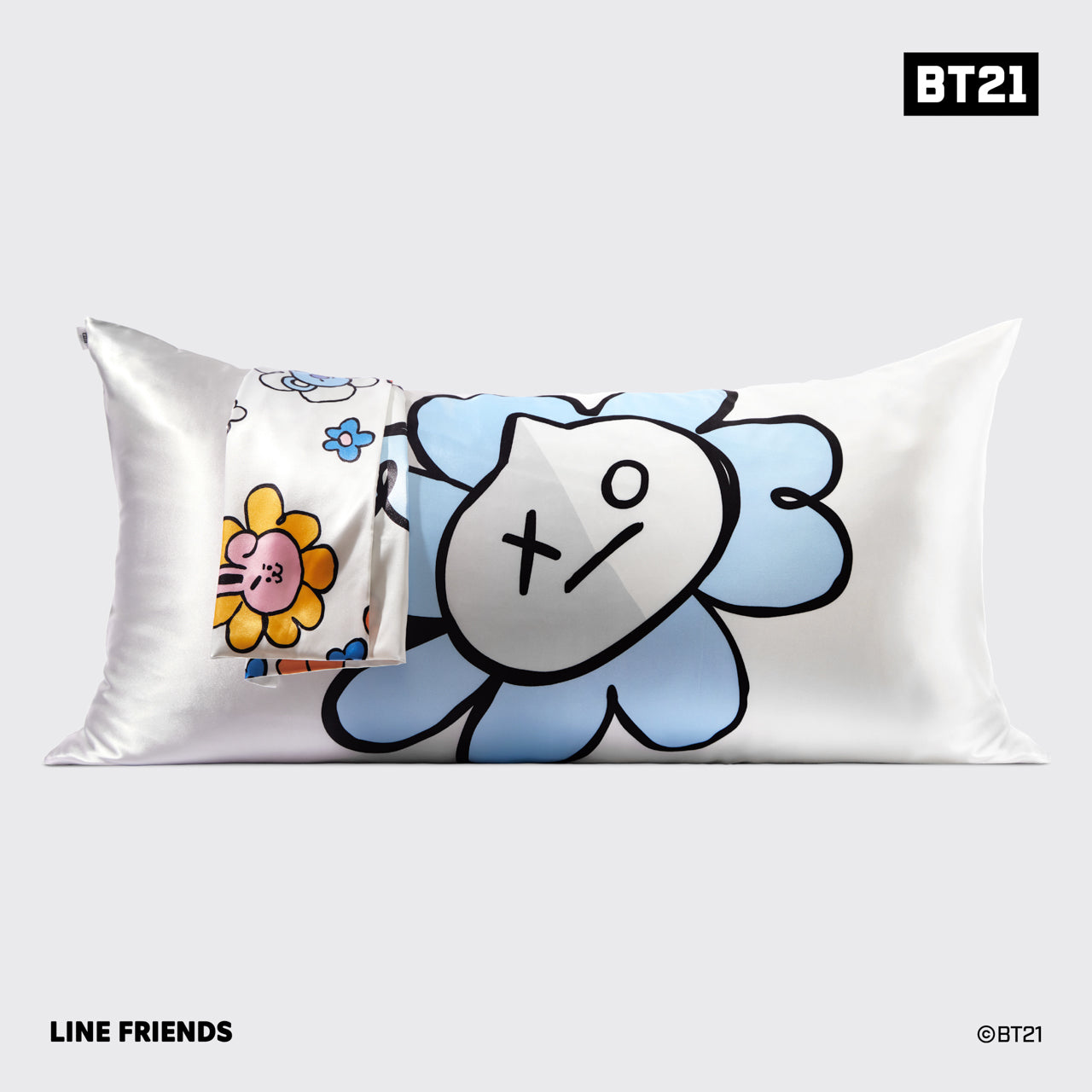 Kitsch x BT21 Satin Pillowcase in VAN - King - Signature Selection