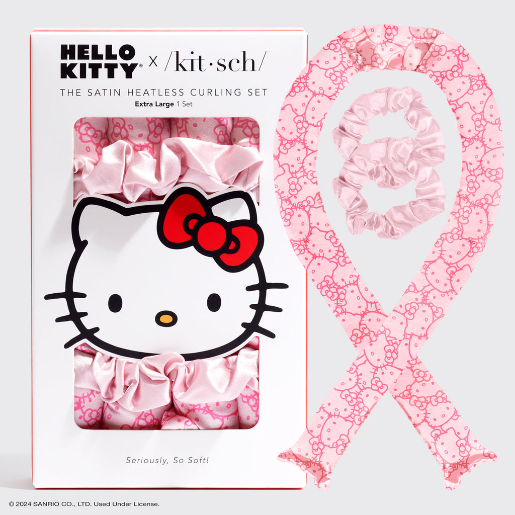 Kitsch x Hello Kitty XL Heatless Curling Set in Hello Kitty Faces - Curated Collection
