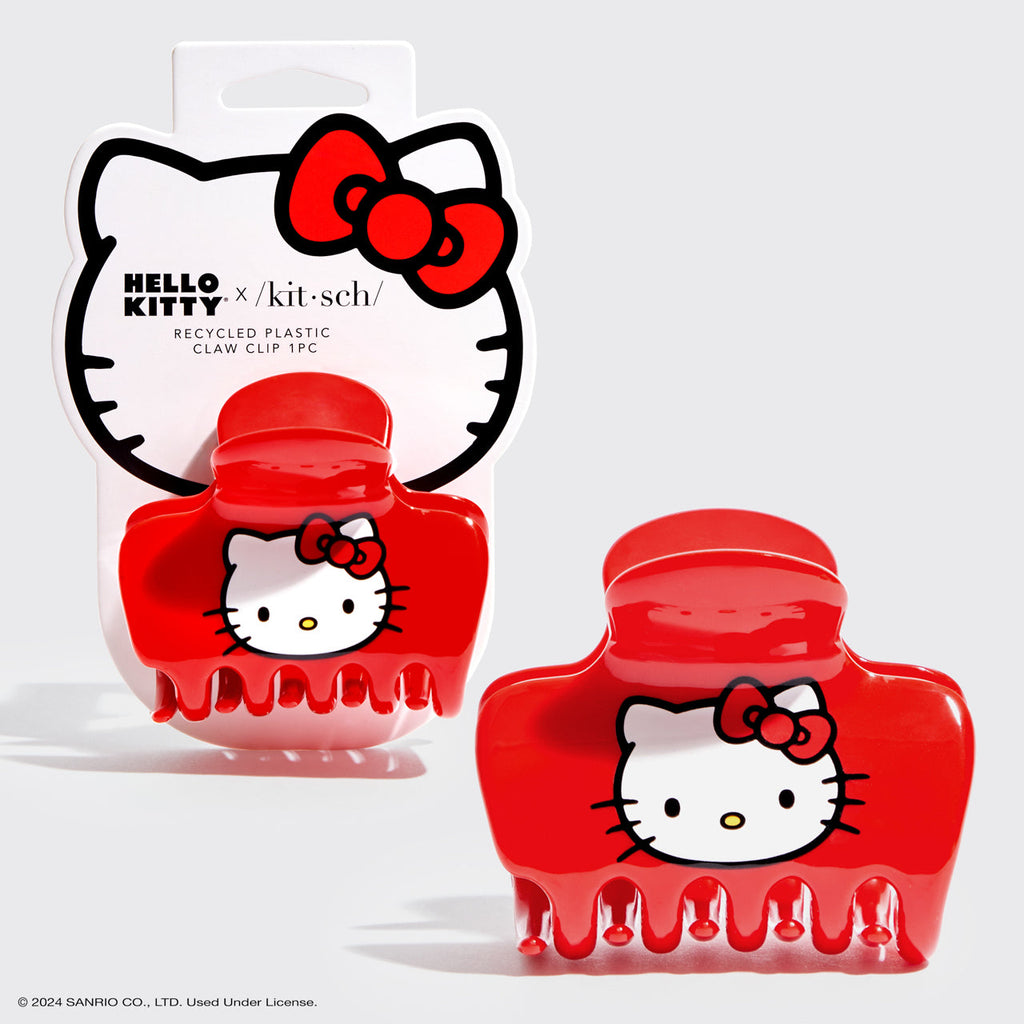 Hello Kitty x Kitsch Recycled Plastic Claw Clip - Kitty Face - Everyday Essentials