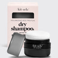 Dark Volumizing Rice Protein Dry Shampoo with Puff - Curated Collection