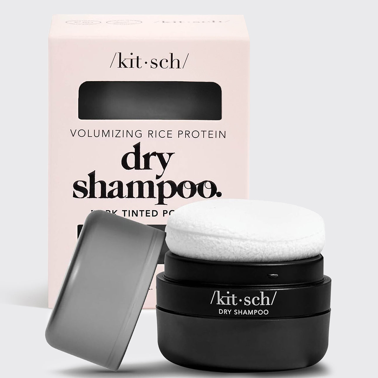 Dark Volumizing Rice Protein Dry Shampoo with Puff - Curated Collection