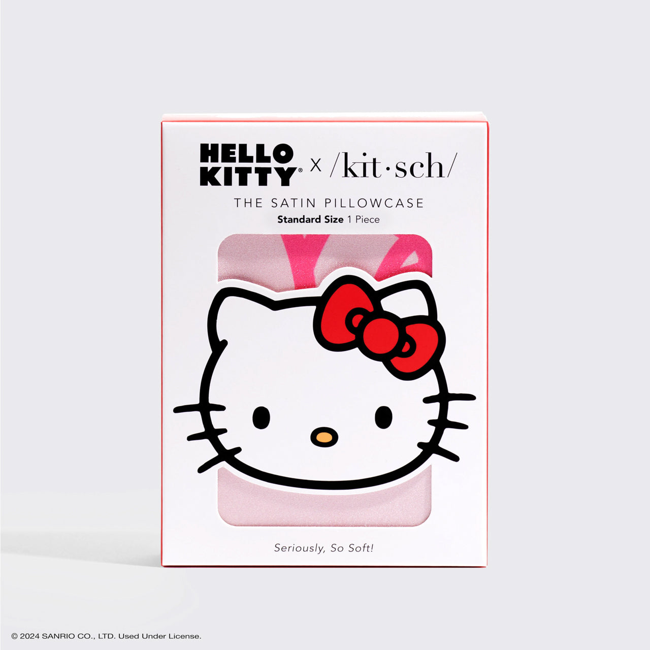 Kitsch x Hello Kitty Satin Pillowcase in Pink Hello Kitty Faces - Curated Collection