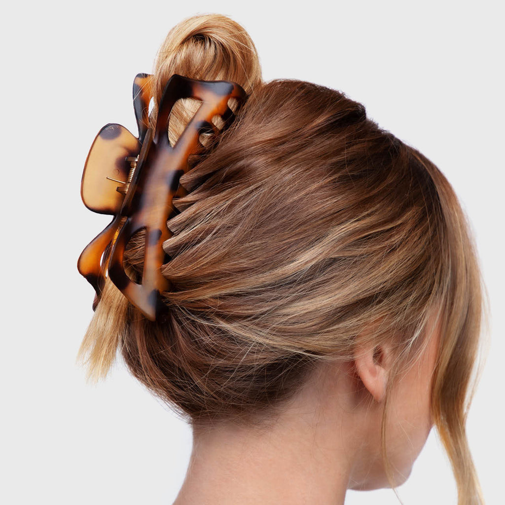 Black and Tort Classic Claw Clips 2pc Set - Jumbo - Curated Collection