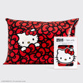 Kitsch x Hello Kitty Satin Pillowcase in Kitty Bathes in a Sea of Bows - Signature Selection