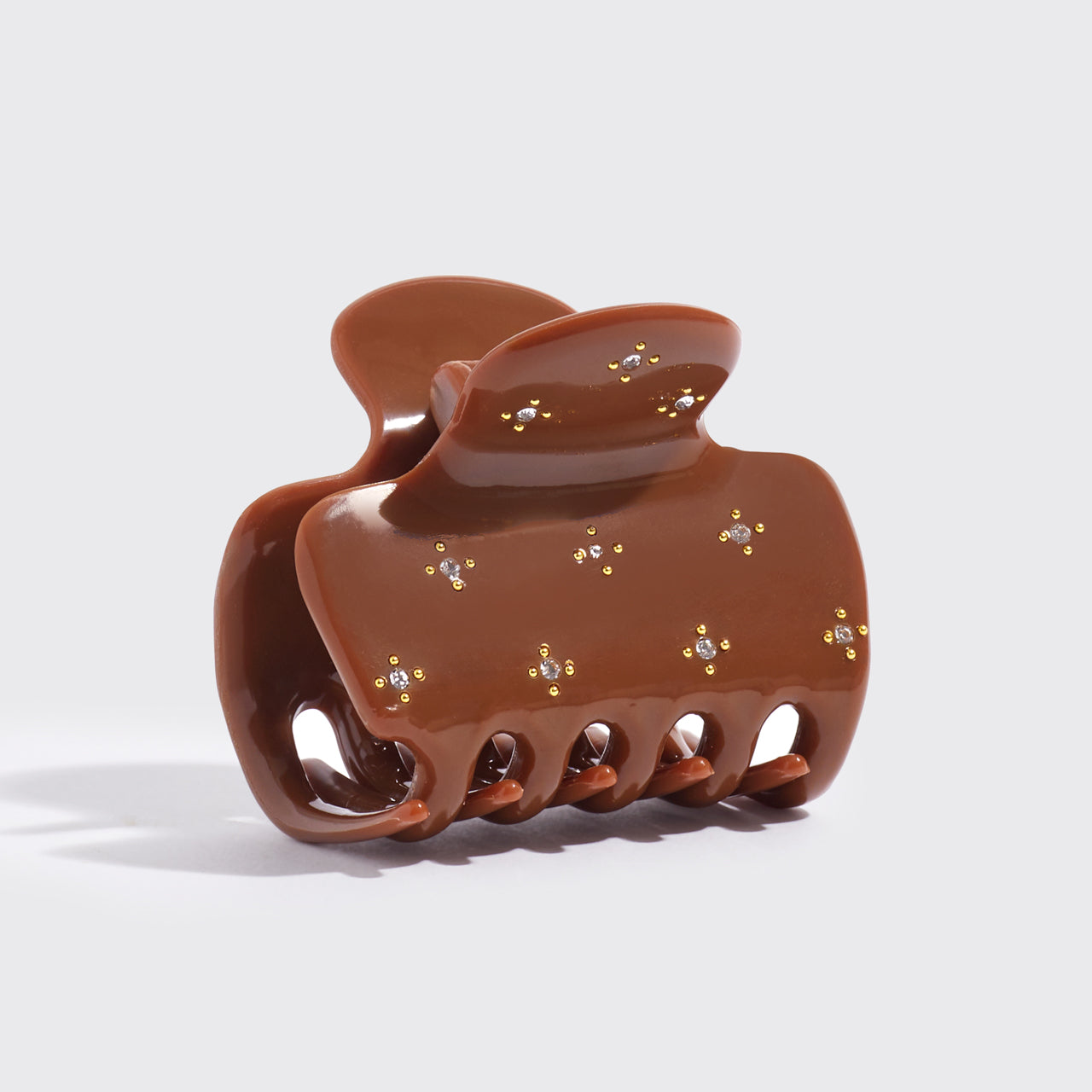 Camel Rhinestone Cloud Claw Clip - Curated Collection
