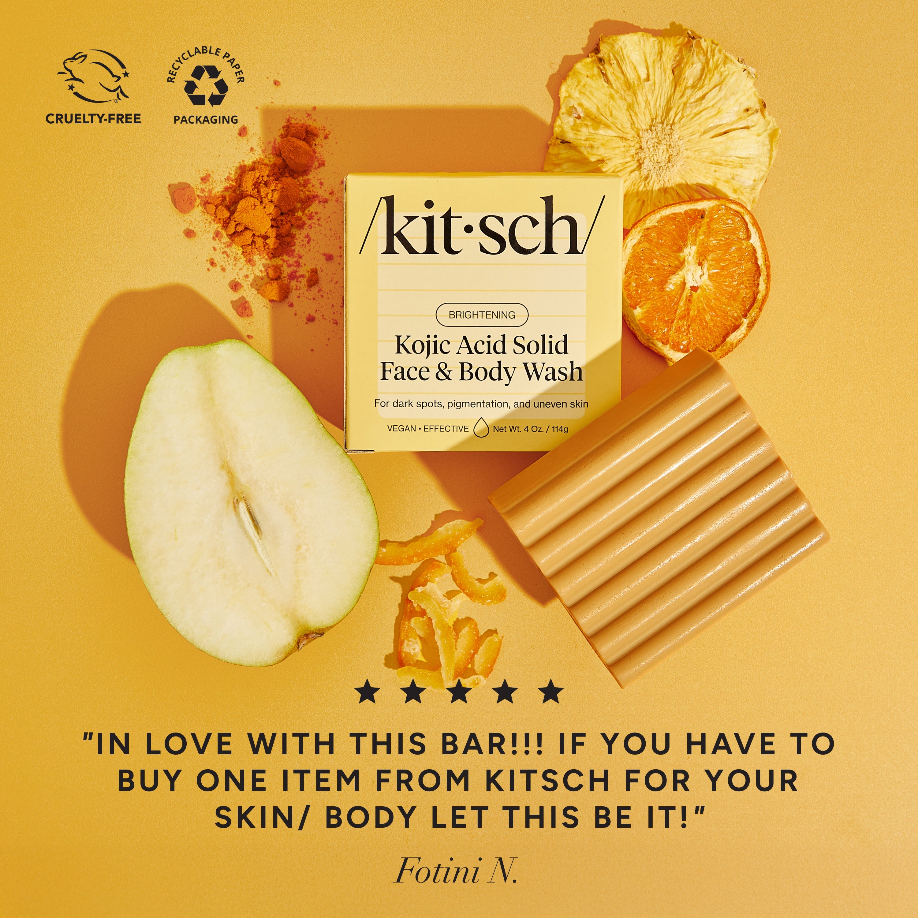 Kojic Acid Bar for Hyperpigmentation and Dark Spots - Signature Selection