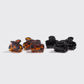 Black and Tort Cloud Claw Clips 6pc Set - Mini - Everyday Essentials