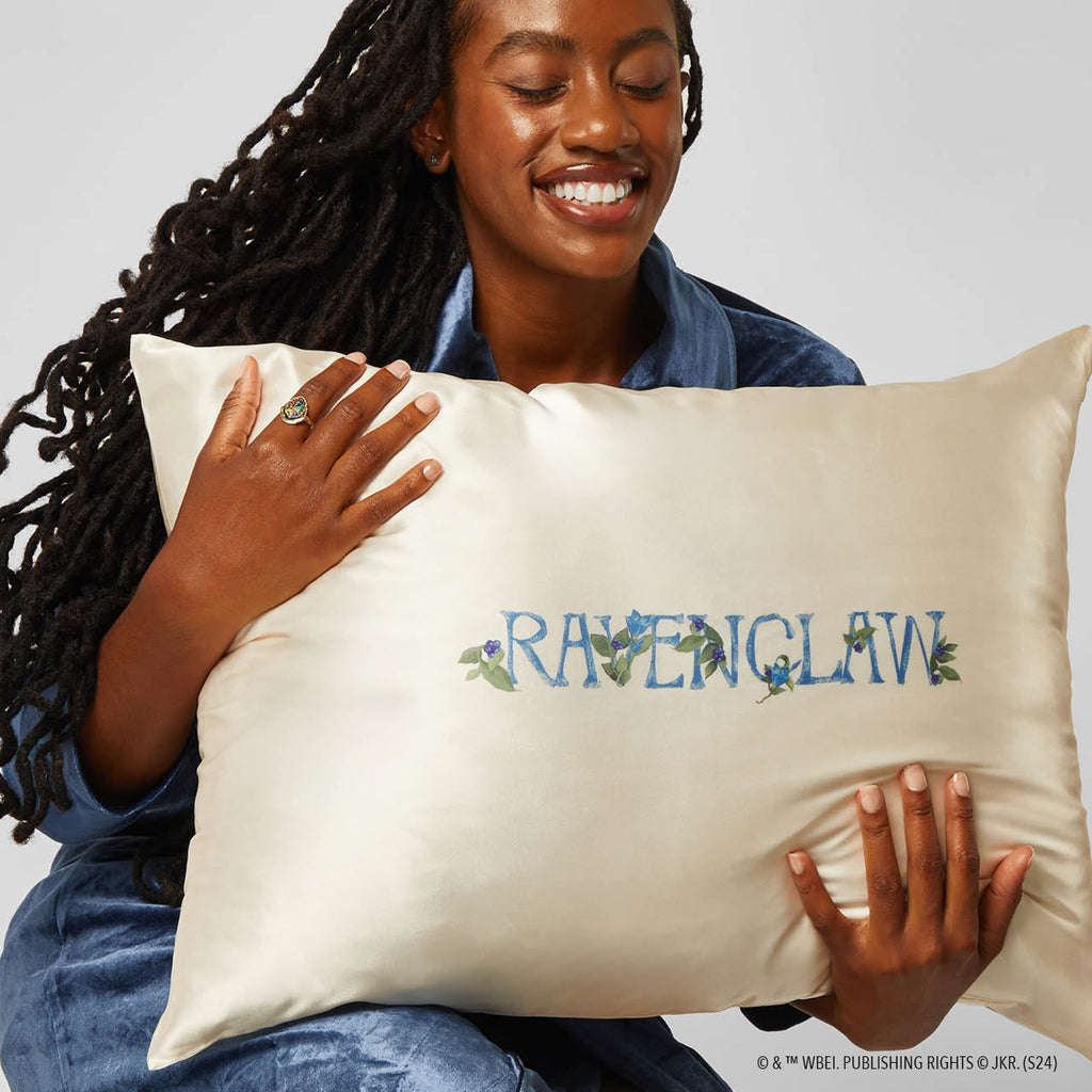 Kitsch x Harry Potter Satin Pillowcase in Ravenclaw 4 Pack - King - Curated Collection