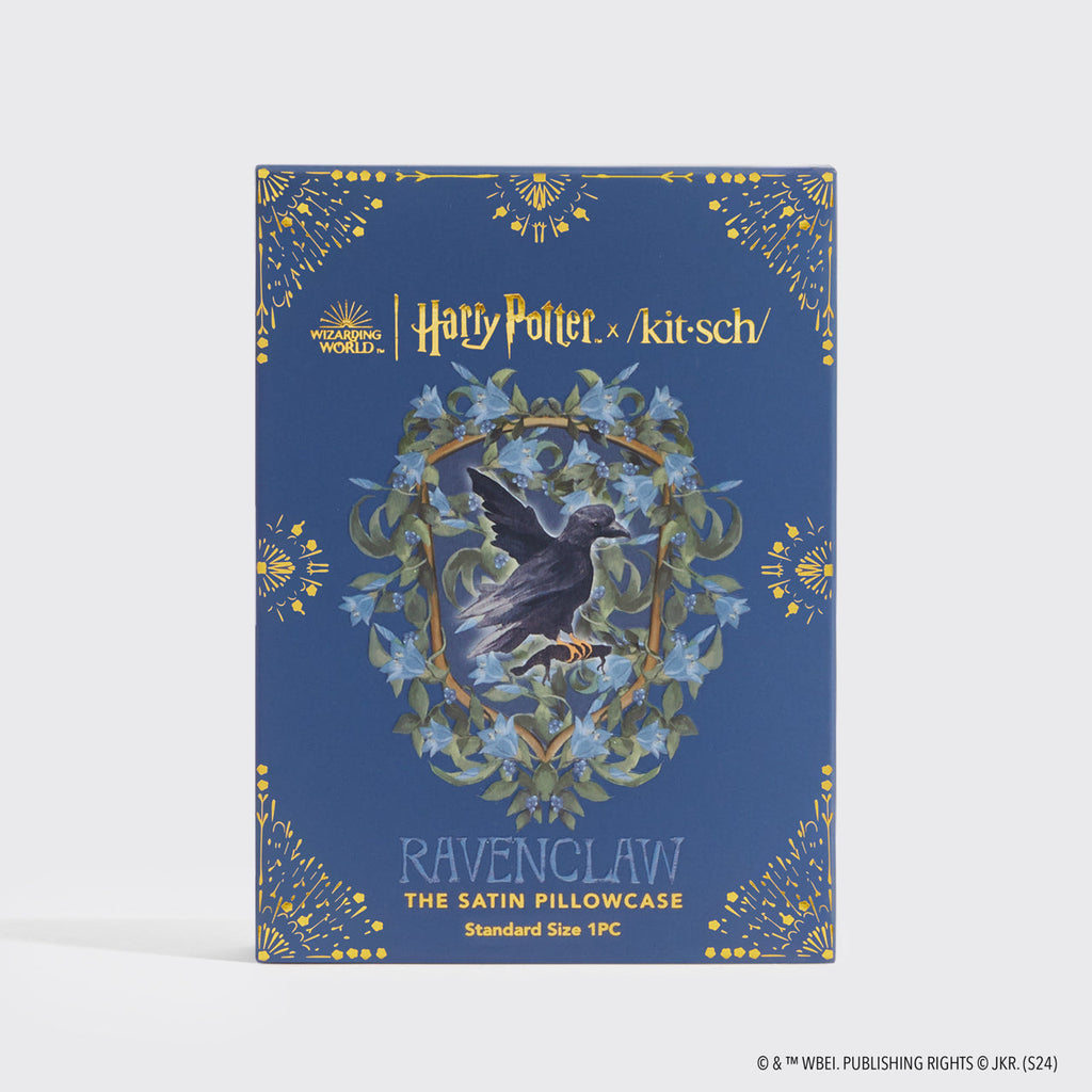 Kitsch x Harry Potter Satin Pillowcase in Ravenclaw 2 Pack - Curated Collection