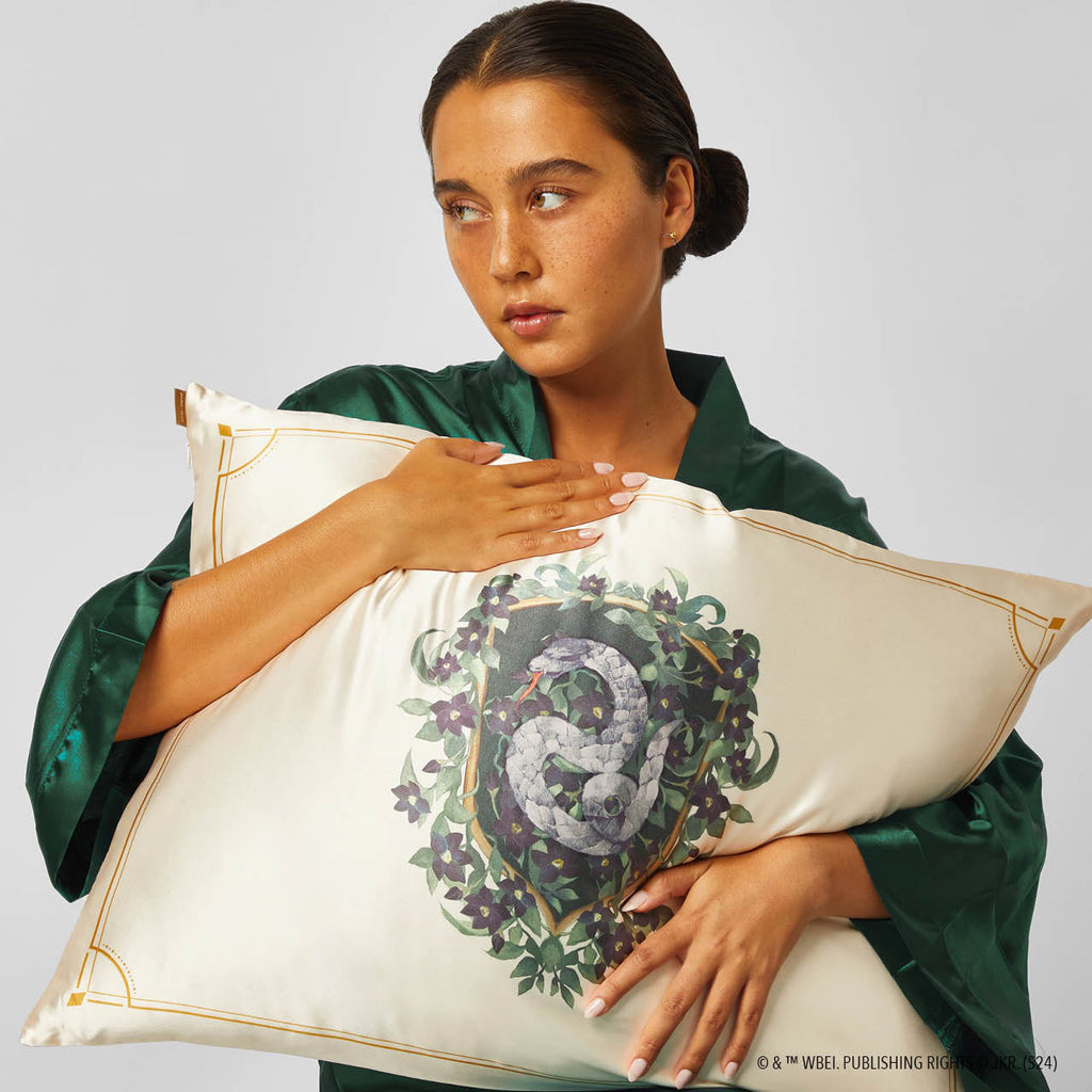 Kitsch x Harry Potter Satin Pillowcase in Slytherin - Curated Collection