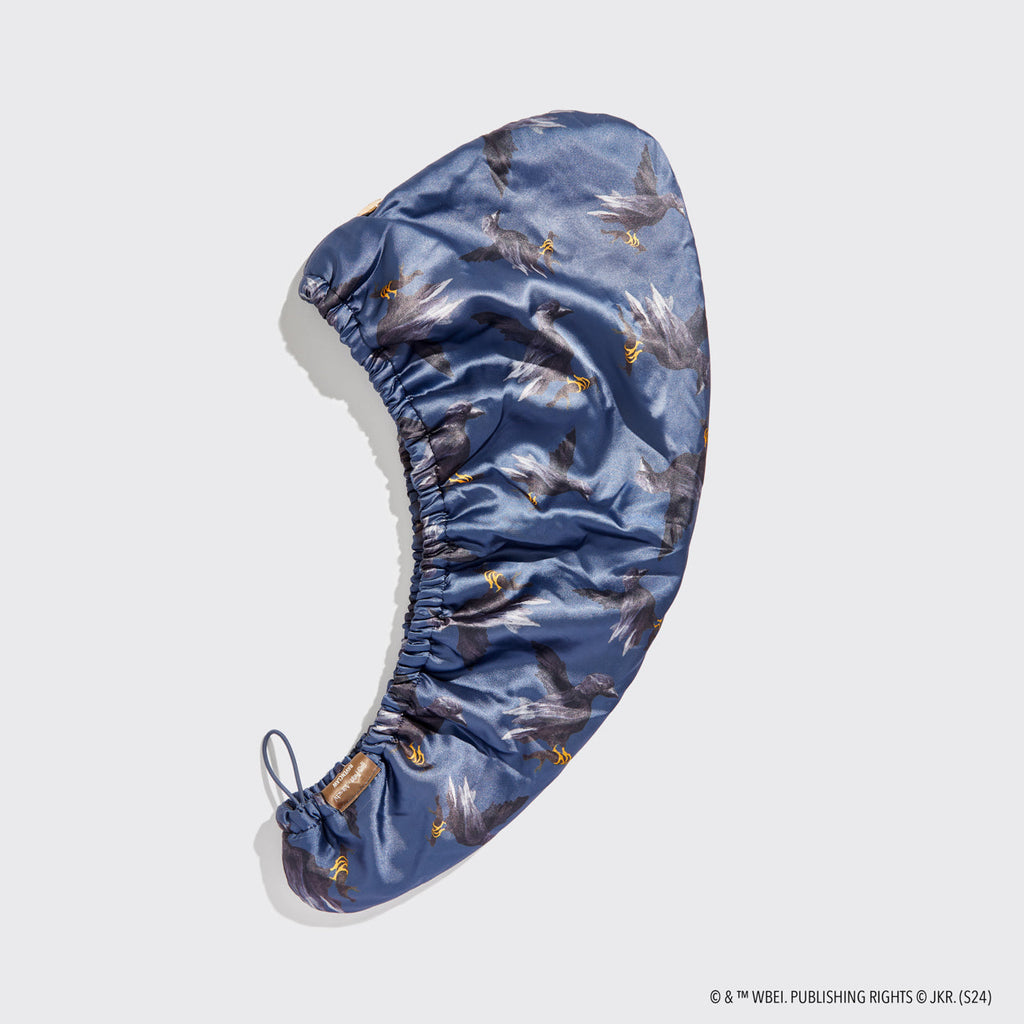 Kitsch x Harry Potter Satin Wrapped Hair Towel in Ravenclaw - Everyday Essentials