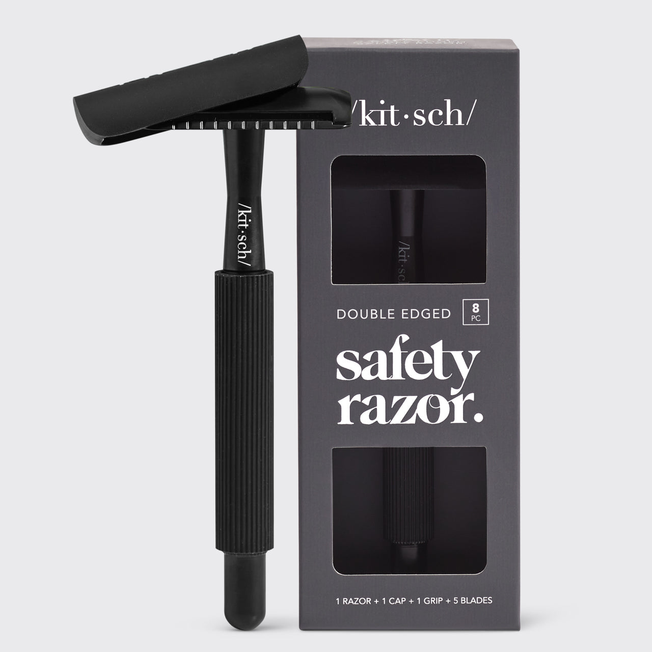 Safety Razor and Shave Butter Bundle - Black - Everyday Essentials
