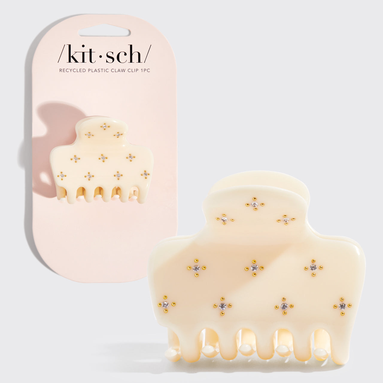 Ivory Rhinestone Cloud Claw Clip - Curated Collection