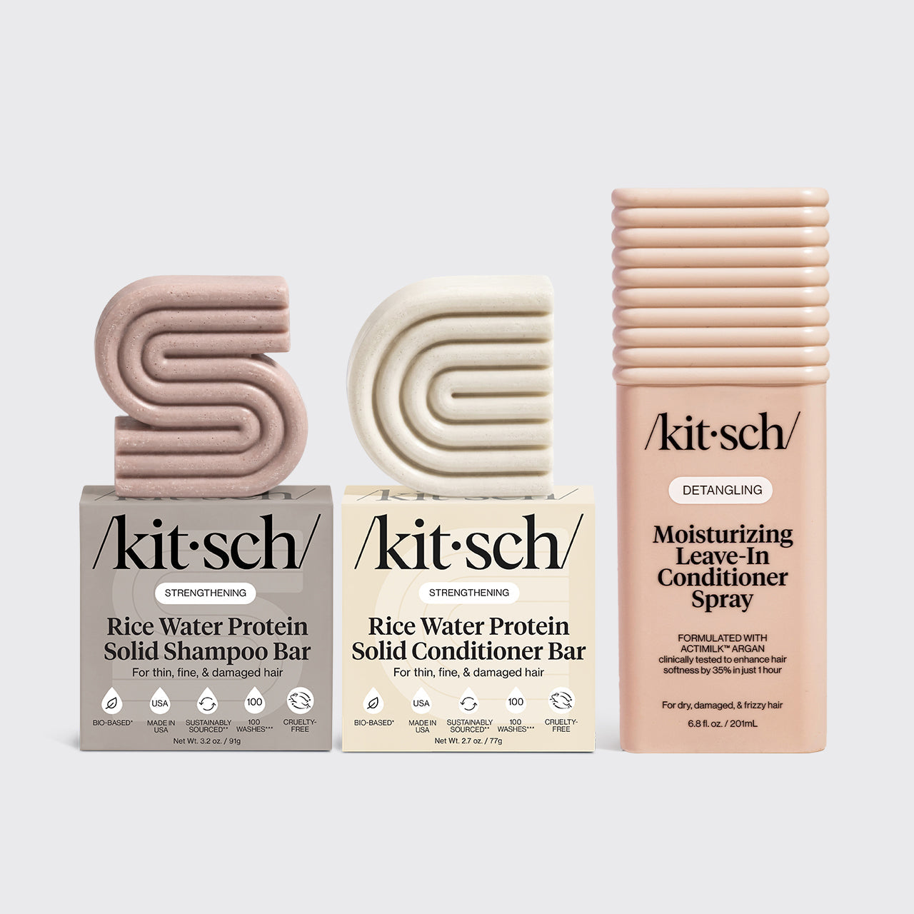 Leave In Conditioner and Rice Water Shampoo and Conditioner Bundle - Curated Collection