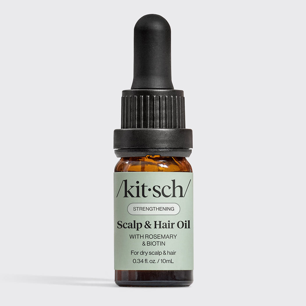 Strengthening Rosemary and Biotin Scalp and Hair Oil - 0 34fl oz 10mL - Curated Collection