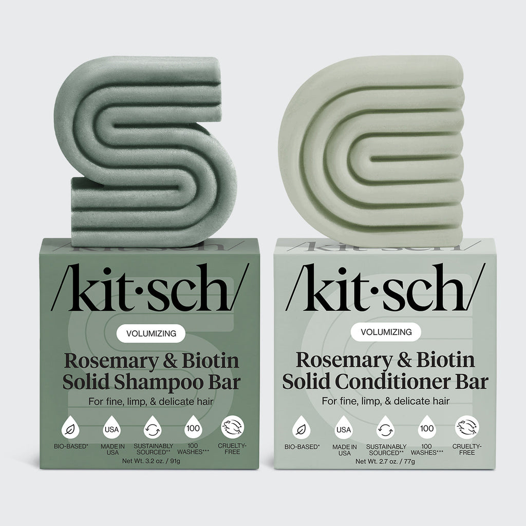 Rosemary and Biotin Volumizing Shampoo and Conditioner Bar Combo - Curated Collection