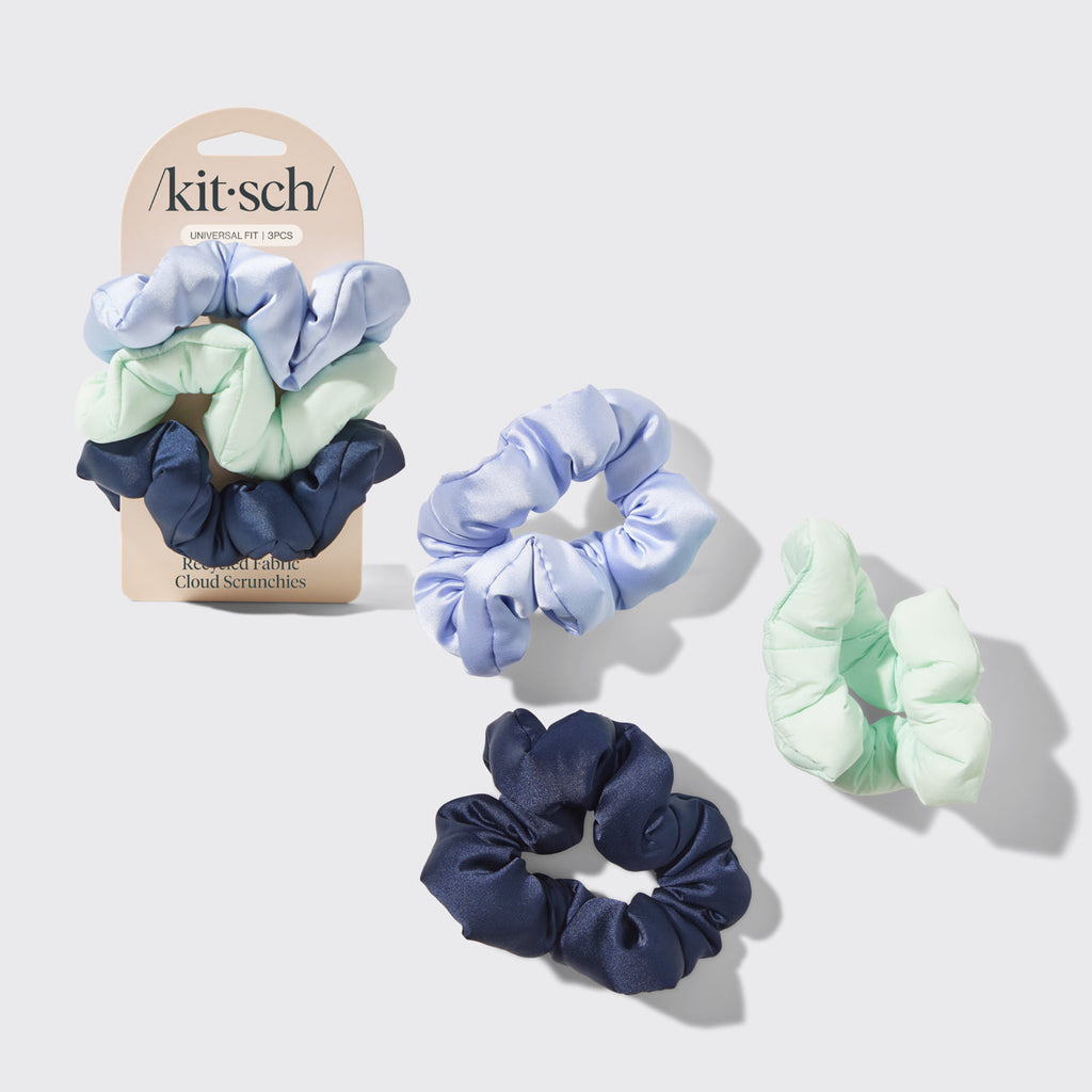 Garden Bouquet Cloud Scrunchies 3pc Set - Curated Collection