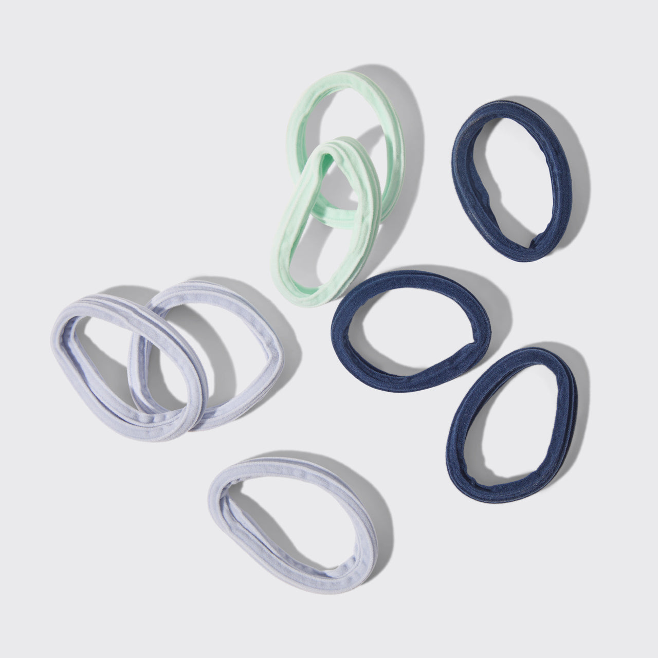 Garden Bouquet Seamless Hair Elastics 8pc Set - Everyday Essentials