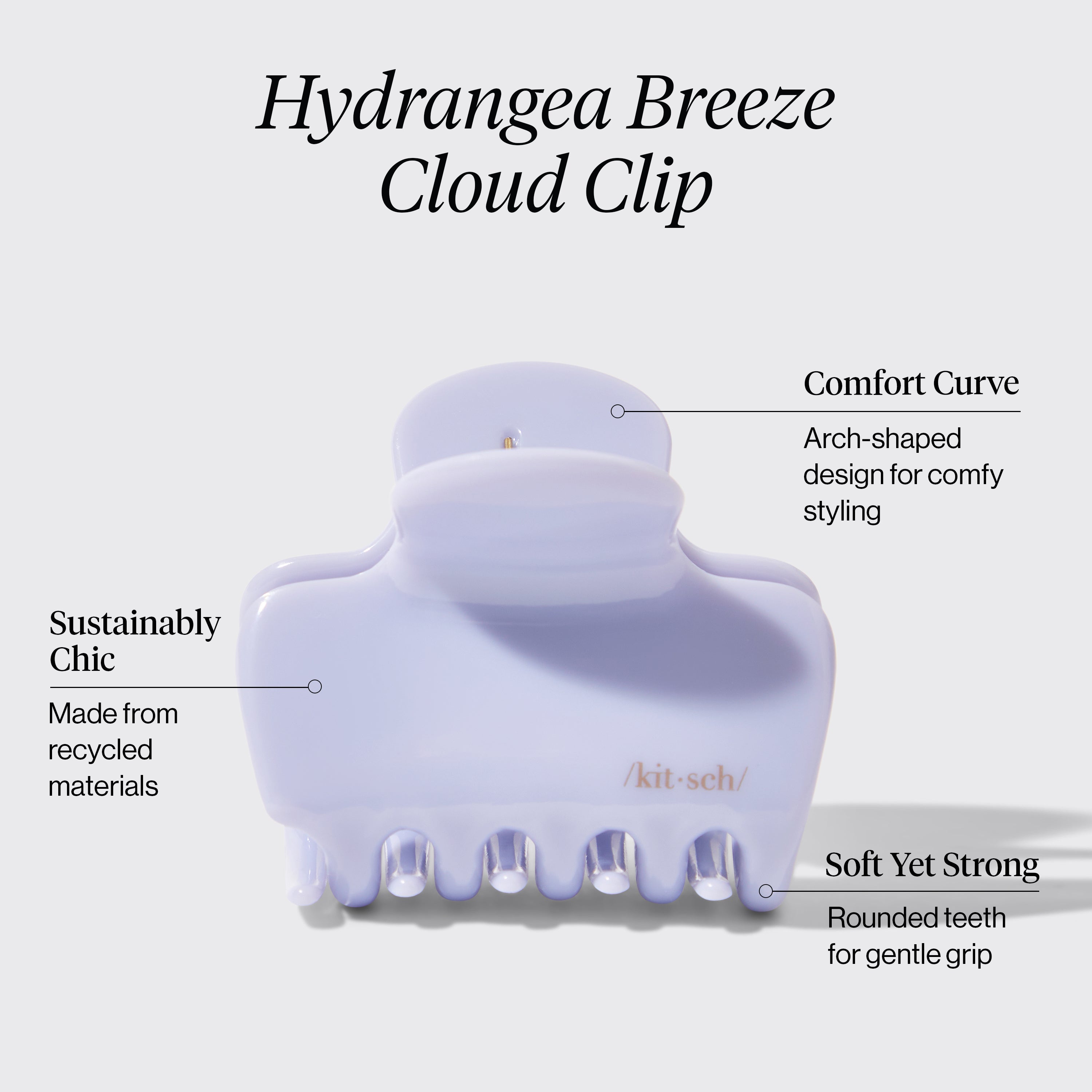 Hydrangea Breeze Cloud Claw Clip - Medium - Everyday Essentials