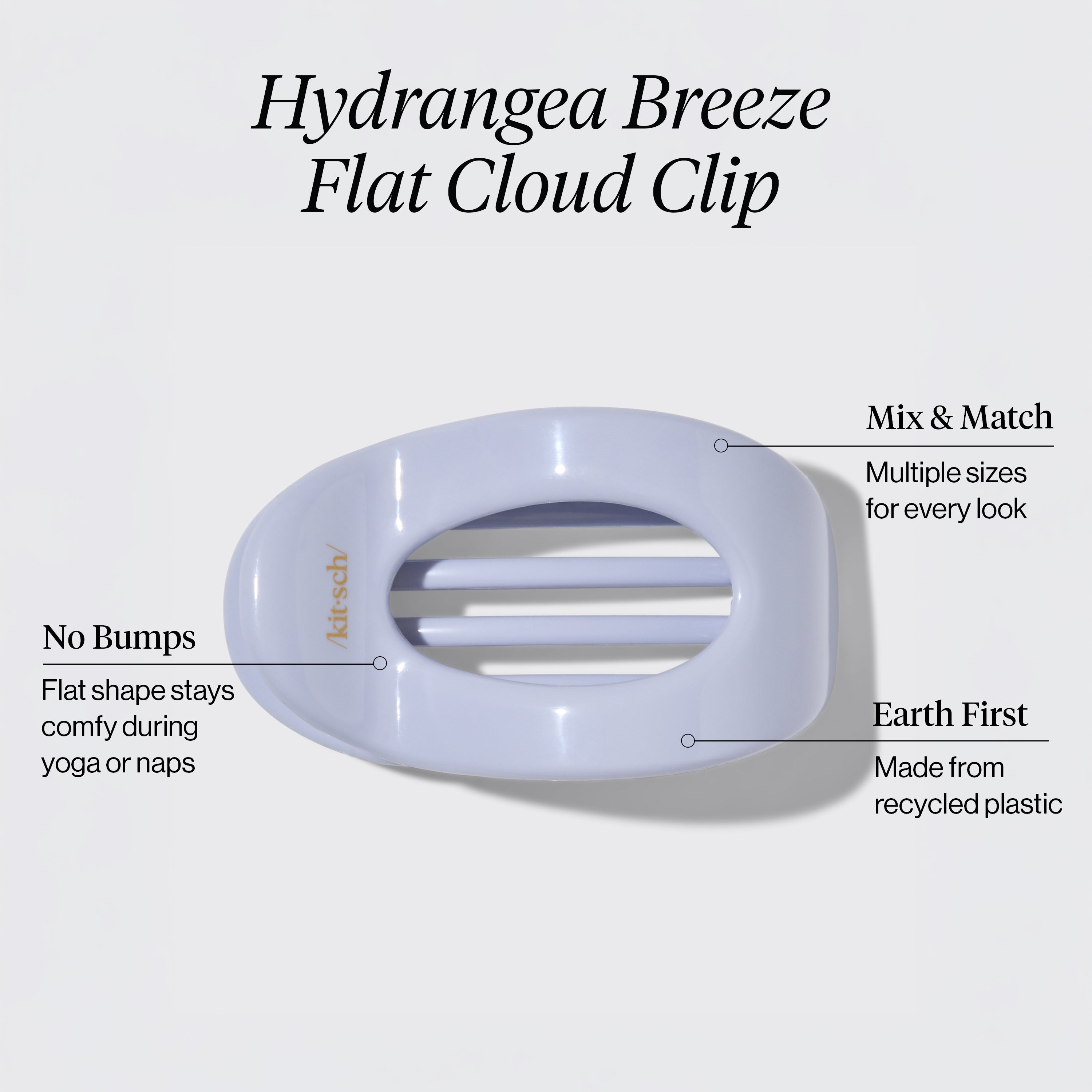 Hydrangea Breeze Flat Cloud Clip - Medium - Curated Collection