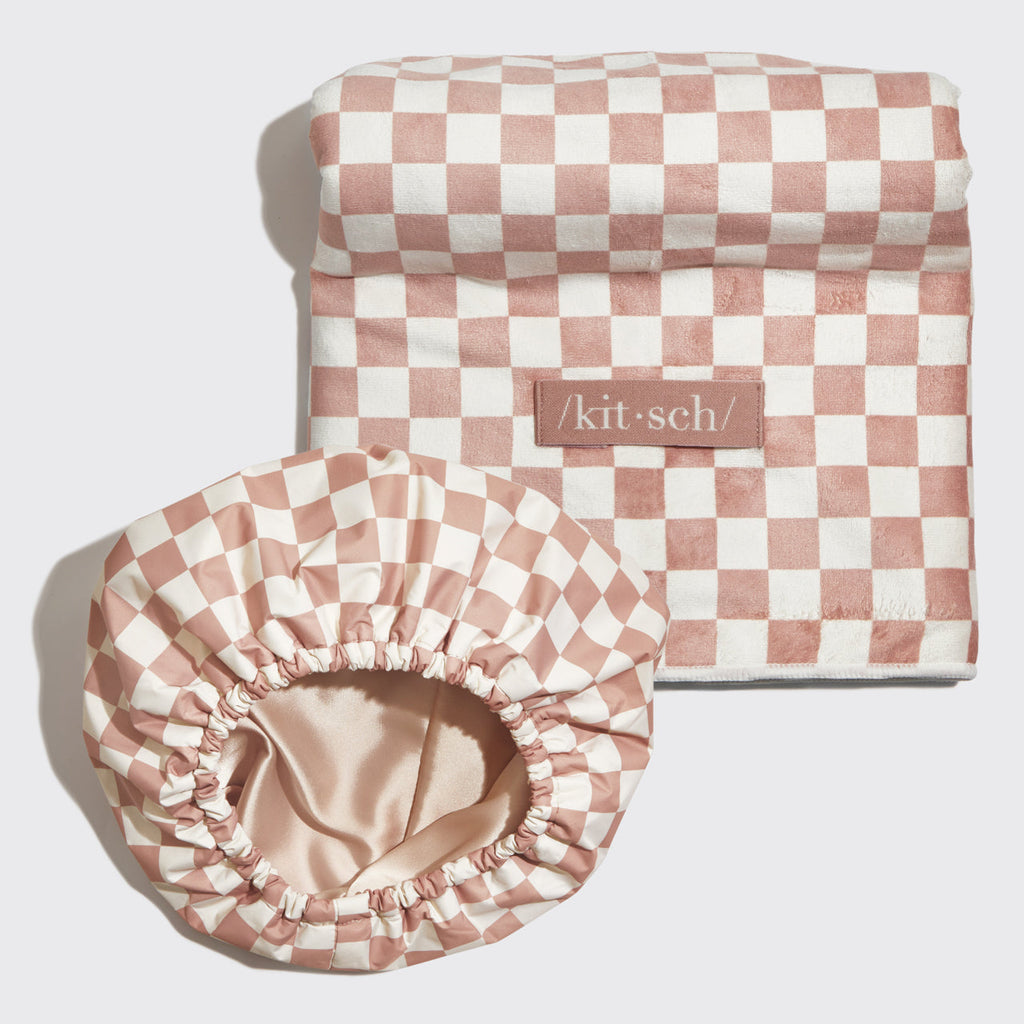 Flexi Shower Cap and XL Hair Towel 2pc Set - Everyday Essentials