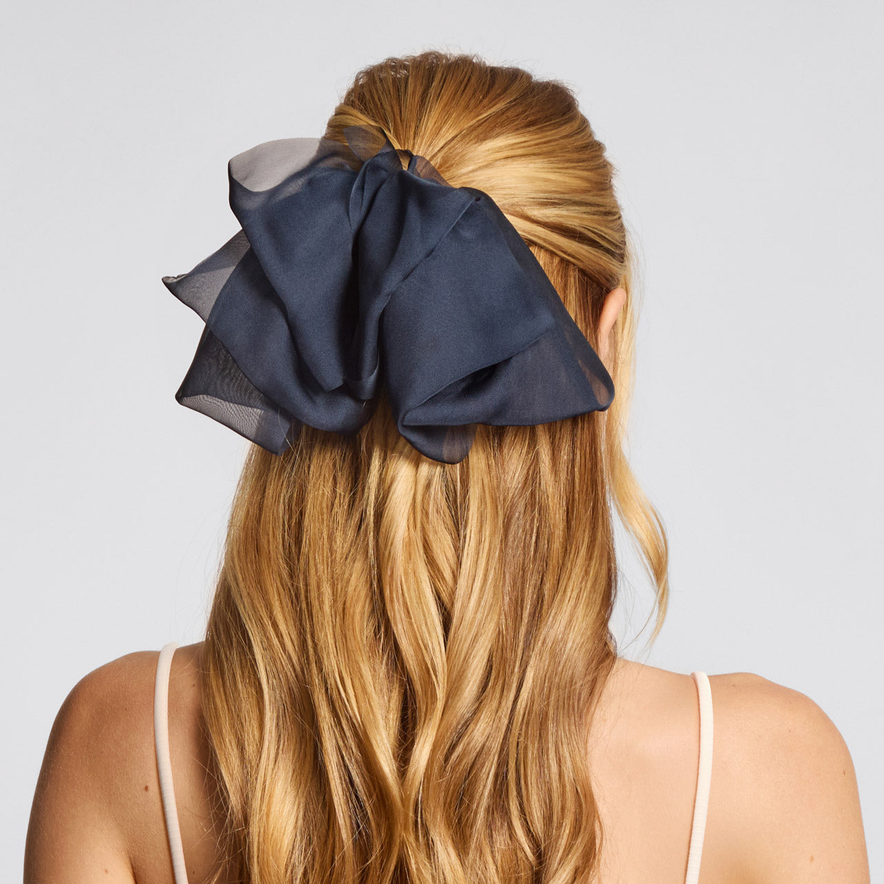 Blue Orchid Chiffon Bow Hair Clip - Signature Selection