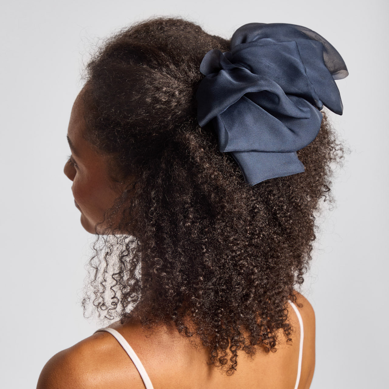 Blue Orchid Chiffon Bow Hair Clip - Signature Selection