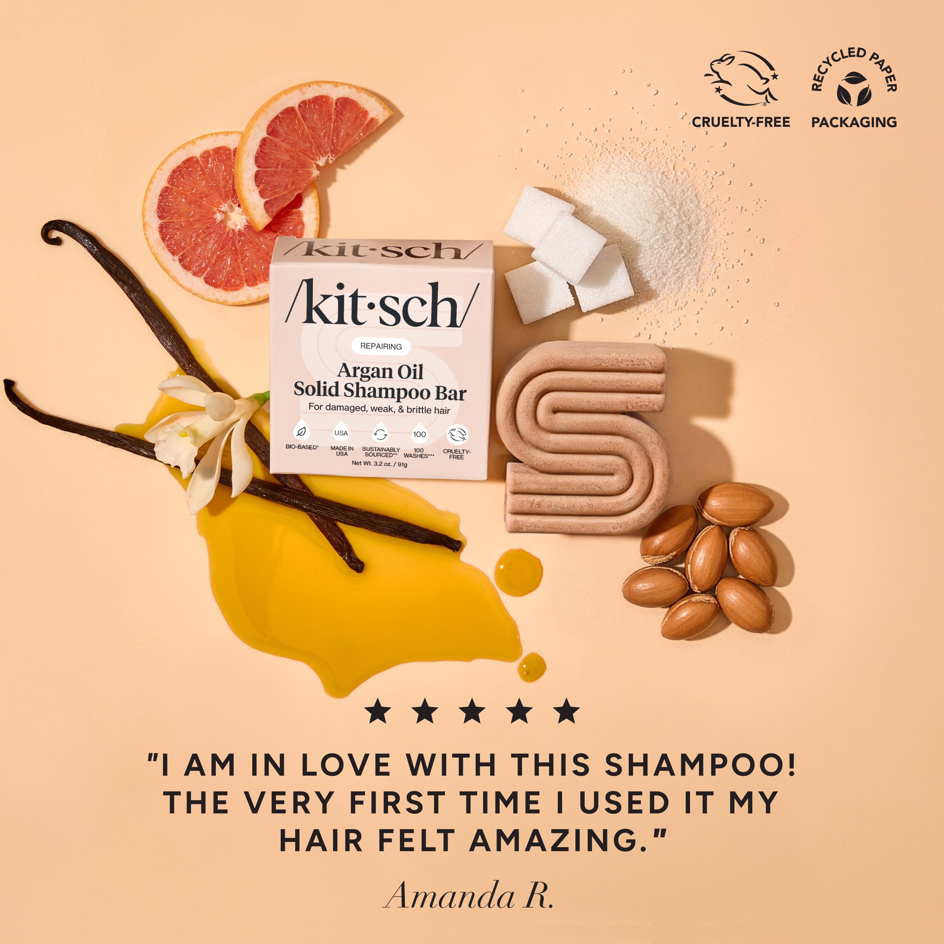 Repairing Argan Oil Shampoo Bar - Everyday Essentials