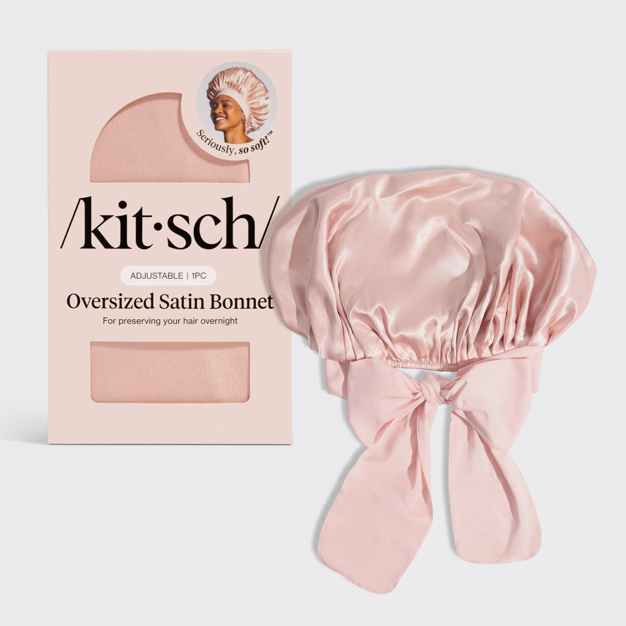 Blush Oversized Satin Bonnet - Everyday Essentials