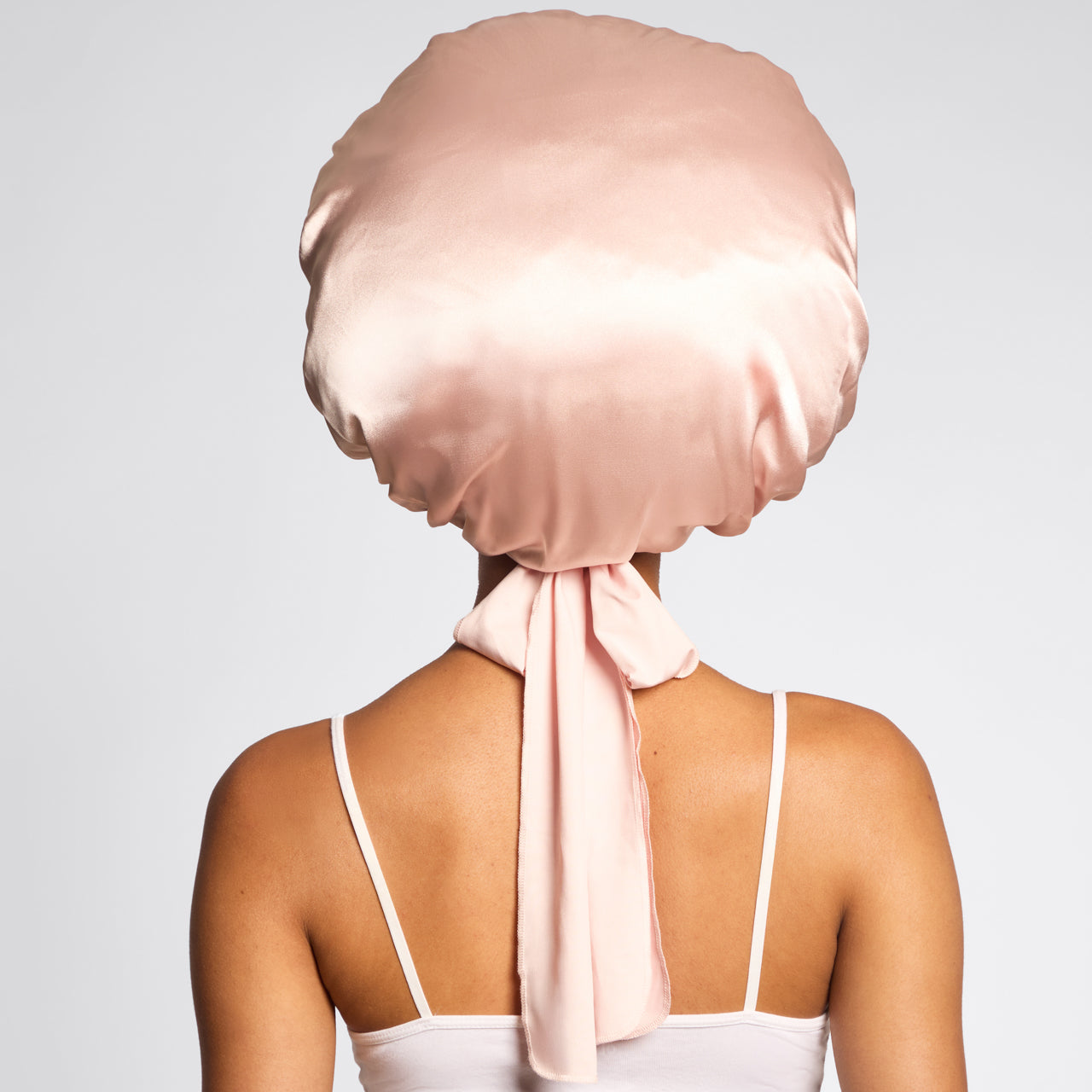 Blush Oversized Satin Bonnet - Everyday Essentials