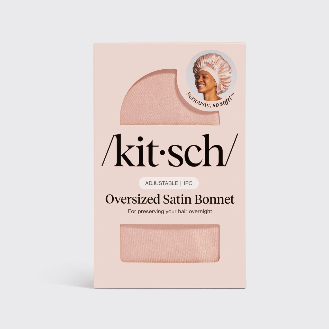 Blush Oversized Satin Bonnet - Everyday Essentials