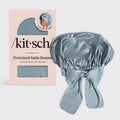 Haze Blue Oversized Satin Bonnet - Curated Collection