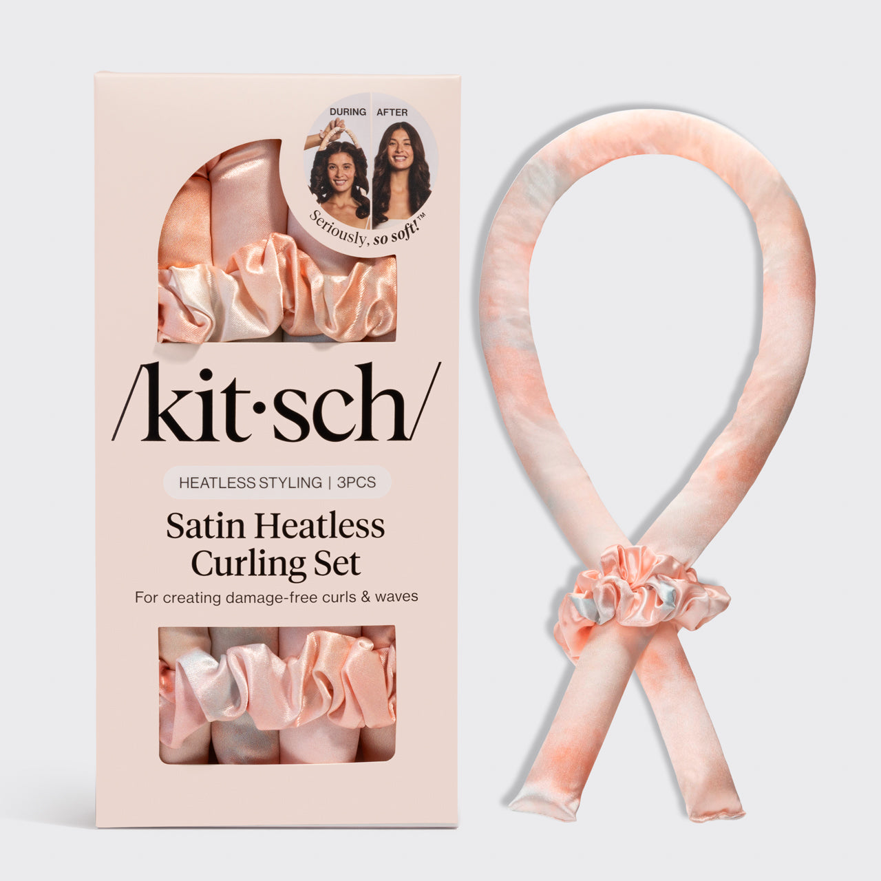 Sunset Tie Dye Satin Heatless Curling Set - Signature Selection