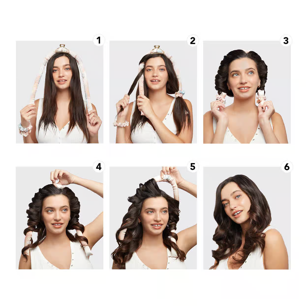 Satin Heatless Curling Set and Leave-In Conditioner Bundle - Signature Selection