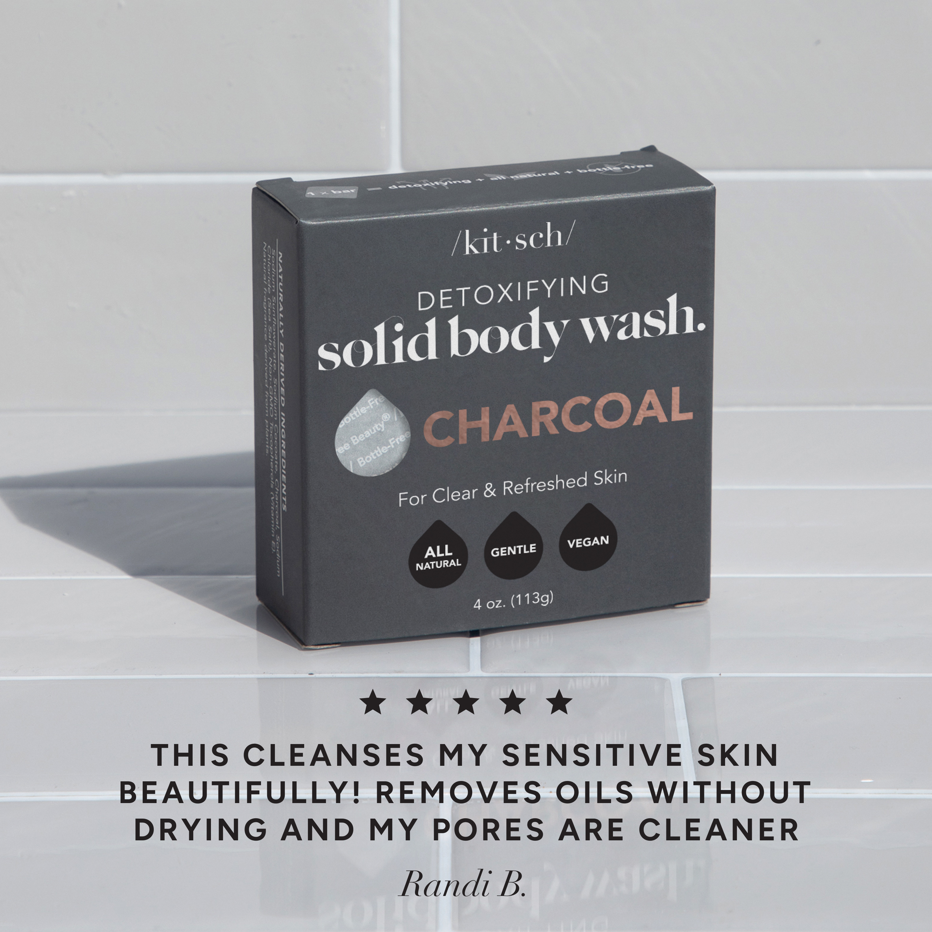 Charcoal Detoxifying Solid Body Wash - Curated Collection