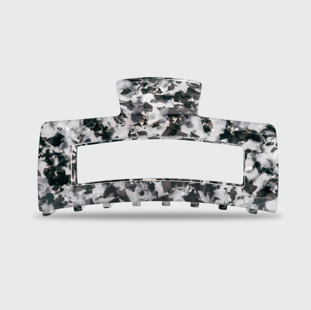Black Marble Jumbo Claw Clip - Curated Collection