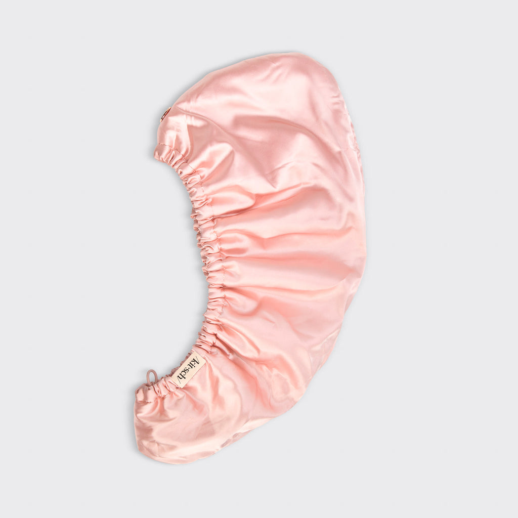 Blush Satin Wrapped Hair Towel - Everyday Essentials