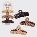 Neutral Chain Claw Clips 3pc Set - Curated Collection
