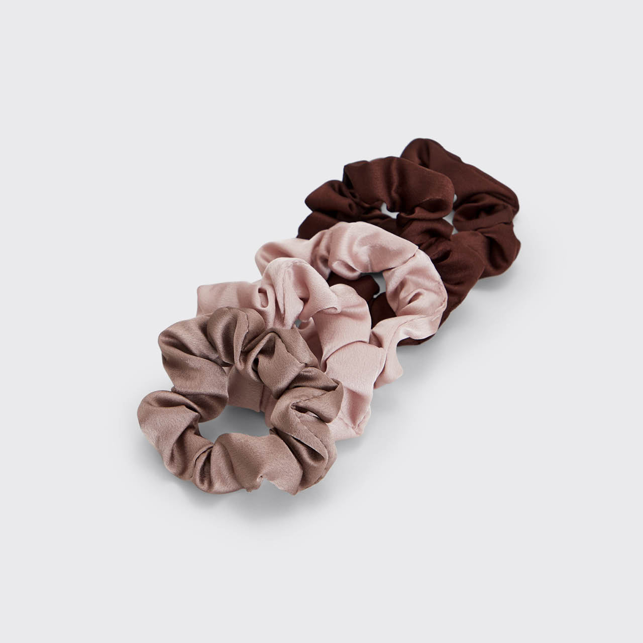 Cameo Satin Sleep Scrunchies 5pc Set - Signature Selection