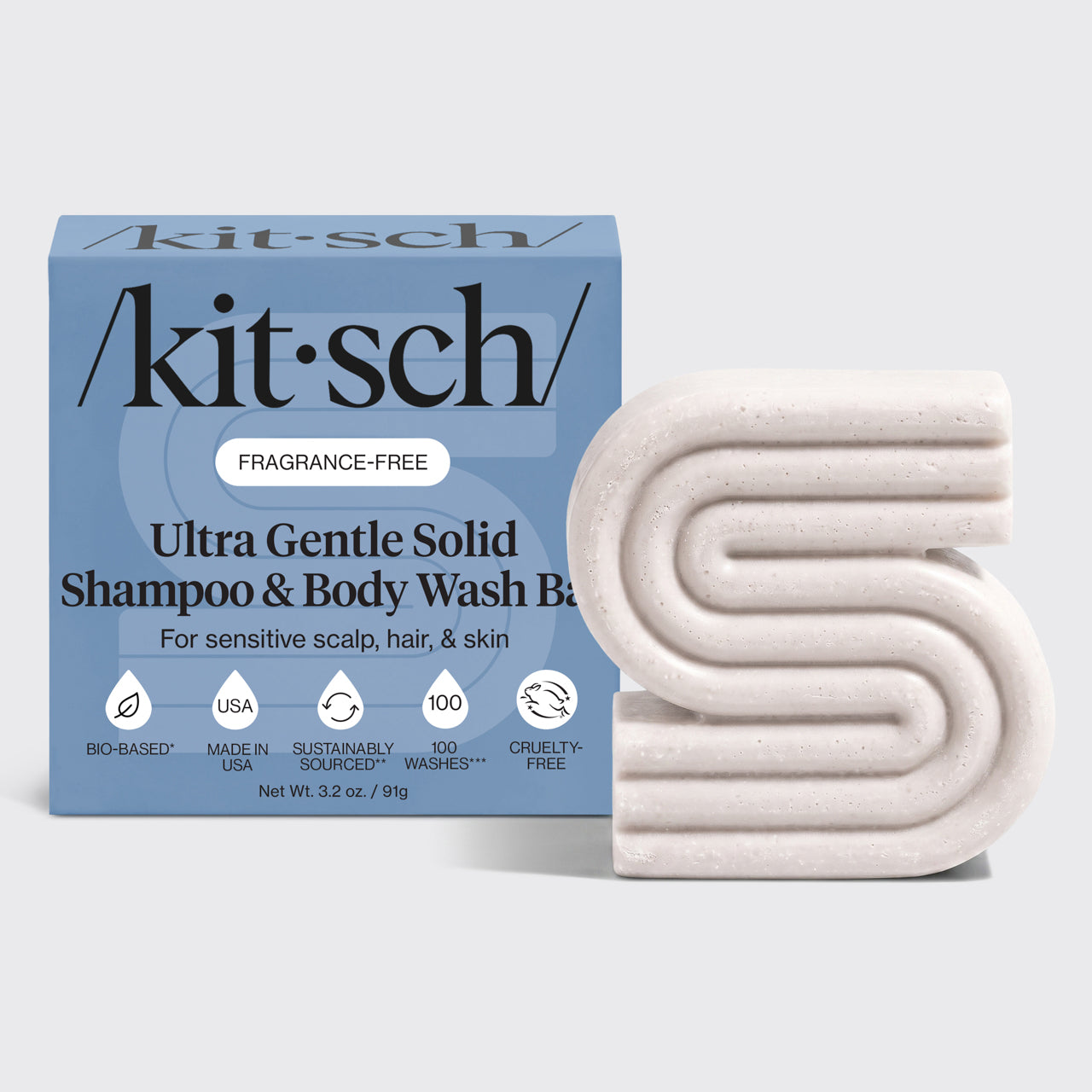 Ultra Sensitive Shampoo and Body Wash Bar Fragrance Free - Curated Collection