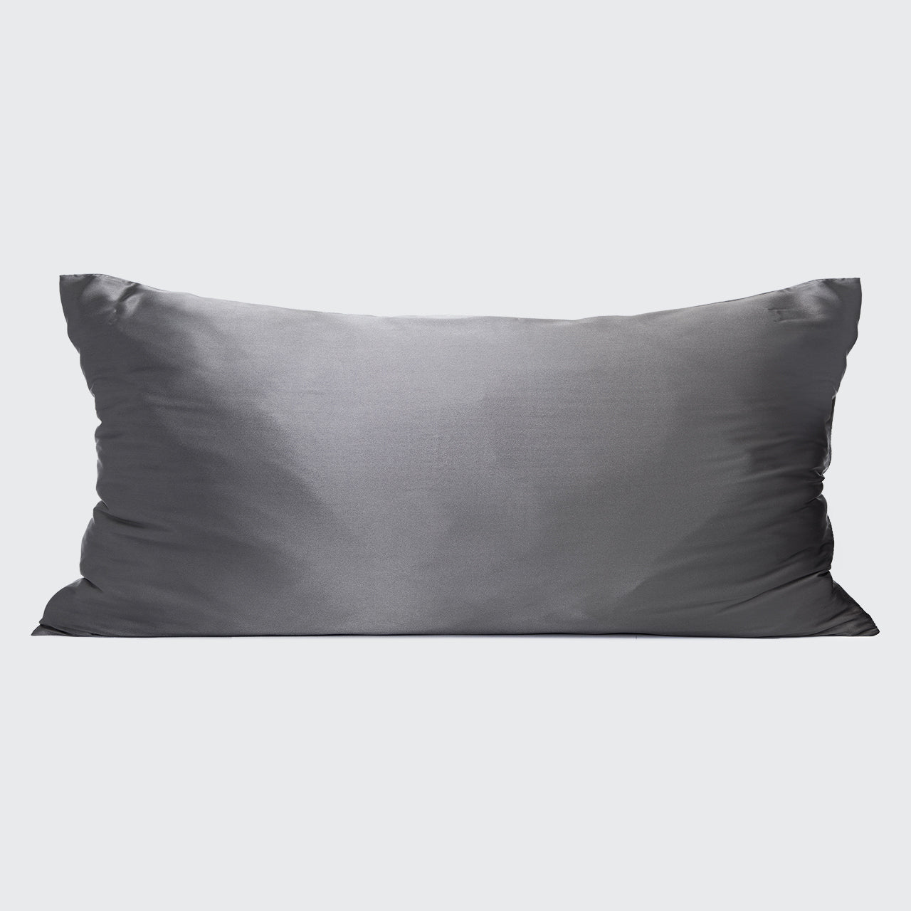 Satin Pillowcase in Charcoal 2 Pack - King - Everyday Essentials