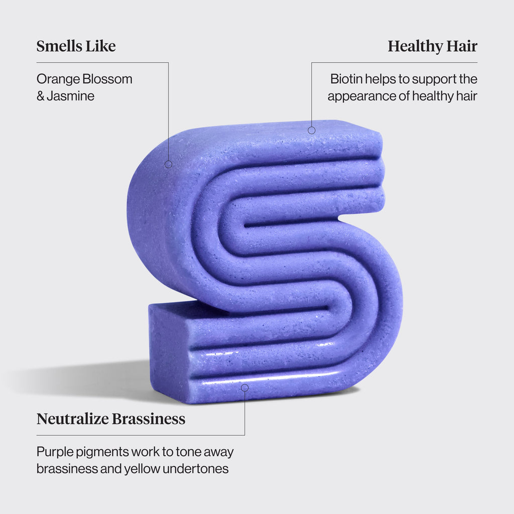 Purple Toning Shampoo Bar for Color Treated and Grey Hair - Signature Selection