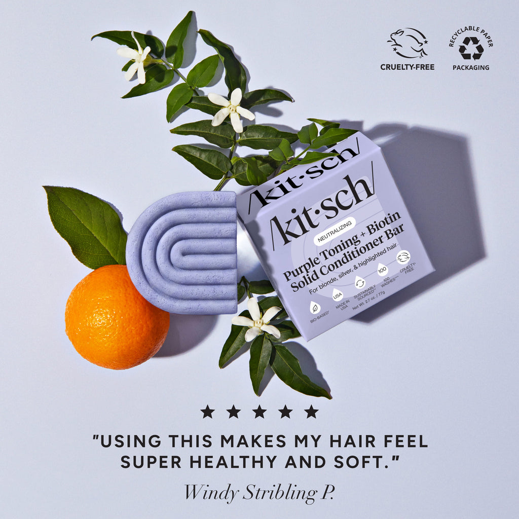 Purple Toning Shampoo and Conditioner Bar Combo for Color-Treated and Grey Hair - Signature Selection